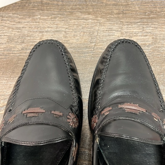 Bragano Men’s Two Tone Woven Leather Loafers Size 11 M main image 5